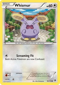 Whismur - XY - Phantom Forces (PHF) #83/119 - Common Pokémon Trading Card