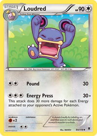 Loudred - XY - Phantom Forces (PHF) #84/119 - Uncommon Pokémon Trading Card