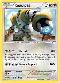 Regigigas - XY - Phantom Forces (PHF) #86/119 - Holo Rare Pokémon Trading Card