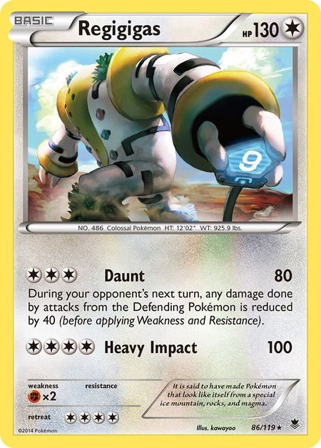 Regigigas - XY - Phantom Forces Pokémon trading card
