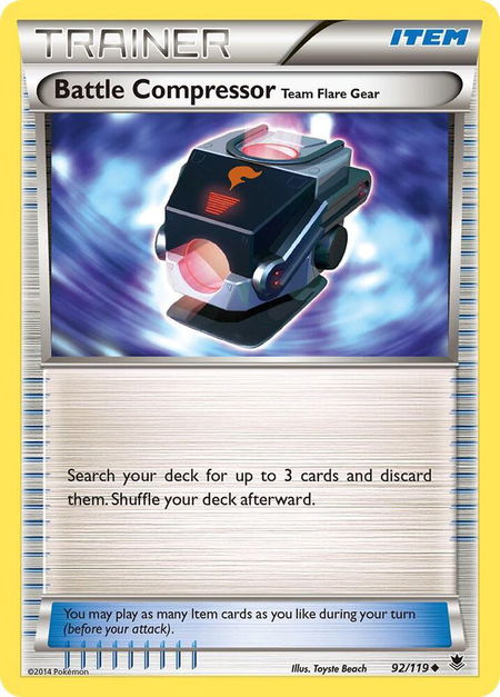 Battle Compressor - XY - Phantom Forces Pokémon trading card