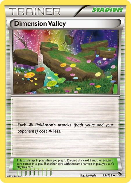 Dimension Valley - XY - Phantom Forces Pokémon trading card