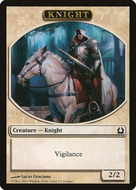 Knight Token - League Promos Magic: The Gathering trading card