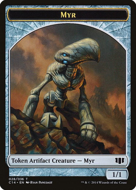 Myr // Pentavite Double-Sided Token - Commander 2014 Magic: The Gathering trading card