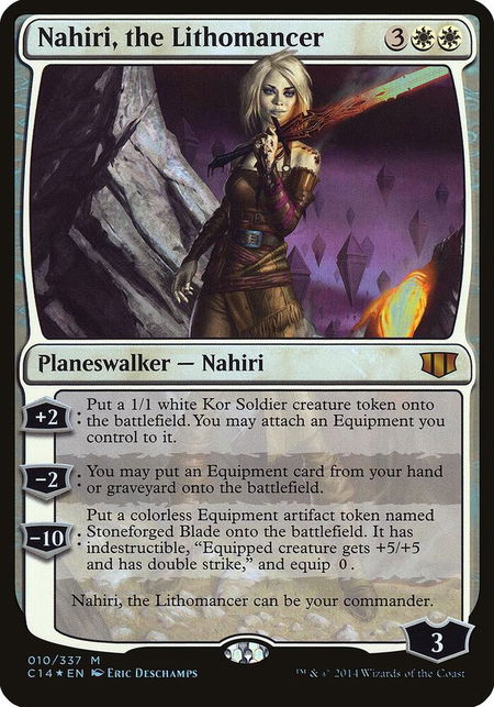 Nahiri, the Lithomancer (Commander 2014) - Oversize Cards Magic: The Gathering trading card