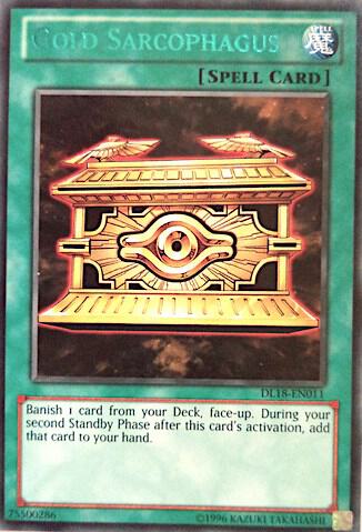 Gold Sarcophagus (Green) - Duelist League Promo YuGiOh trading card