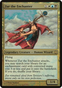 Zur the Enchanter (Commander's Arsenal) - Oversize Cards (OVER) #10 - Rare Magic: The Gathering Trading Card