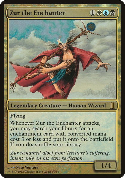 Zur the Enchanter (Commander's Arsenal) trading card from Oversize Cards Zur the Enchanter (Commander's Arsenal) - Oversize Cards Magic: The Gathering trading card
