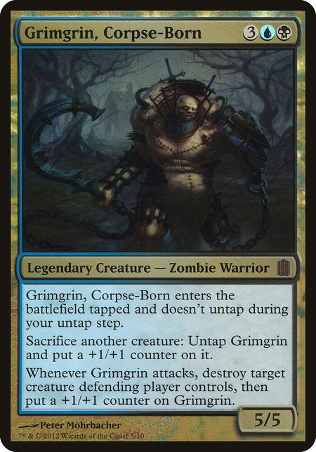 Grimgrin, Corpse-Born (Commander's Arsenal) - Oversize Cards Magic: The Gathering trading card