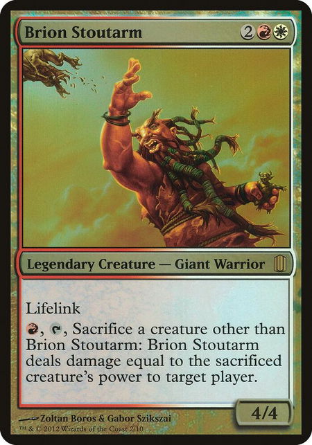 Brion Stoutarm (Commander's Arsenal) - Oversize Cards Magic: The Gathering trading card