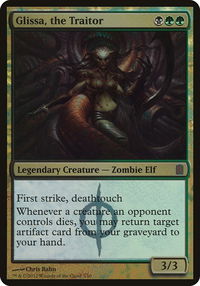 Glissa, the Traitor (Commander's Arsenal) - Oversize Cards (OVER) #3 - Rare Magic: The Gathering Trading Card
