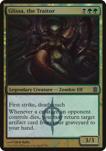 Glissa, the Traitor (Commander's Arsenal) - Oversize Cards Magic: The Gathering trading card