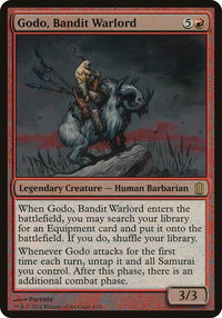 Godo, Bandit Warlord (Commander's Arsenal) - Oversize Cards (OVER) #4 - Rare Magic: The Gathering Trading Card