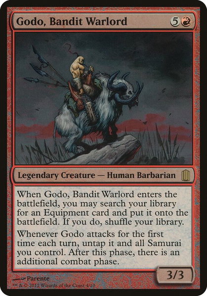 Godo, Bandit Warlord (Commander's Arsenal) - Oversize Cards Magic: The Gathering trading card