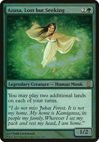 Azusa, Lost but Seeking (Commander's Arsenal) - Oversize Cards (OVER) #1 - Rare Magic: The Gathering Trading Card