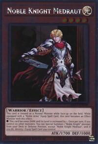 Noble Knight Medraut - Noble Knights of the Round Table Box Set (NKRT) #NKRT-EN006 - Platinum Rare YuGiOh Trading Card