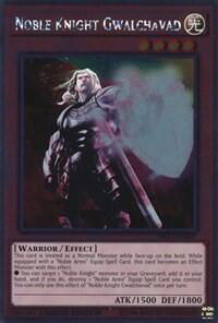 Noble Knight Gwalchavad - Noble Knights of the Round Table Box Set (NKRT) #NKRT-EN007 - Platinum Rare YuGiOh Trading Card
