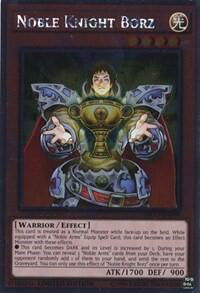 Noble Knight Borz - Noble Knights of the Round Table Box Set (NKRT) #NKRT-EN009 - Platinum Rare YuGiOh Trading Card