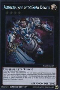 Artorigus, King of the Noble Knights - Noble Knights of the Round Table Box Set (NKRT) #NKRT-EN037 - Platinum Rare YuGiOh Trading Card