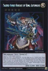 Sacred Noble Knight of King Artorigus - Noble Knights of the Round Table Box Set (NKRT) #NKRT-EN038 - Platinum Rare YuGiOh Trading Card