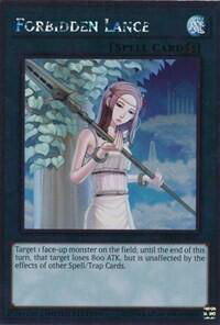 Forbidden Lance - Noble Knights of the Round Table Box Set (NKRT) #NKRT-EN042 - Platinum Rare YuGiOh Trading Card