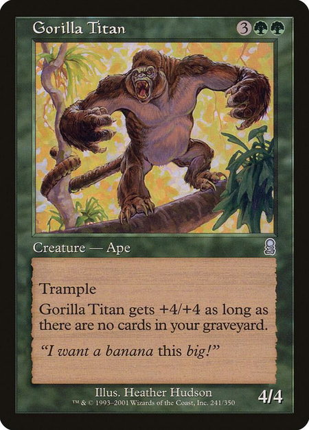 Gorilla Titan - Odyssey Magic: The Gathering trading card