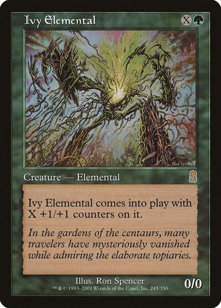 Ivy Elemental - Odyssey Magic: The Gathering trading card