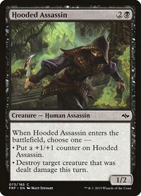 Hooded Assassin - Fate Reforged (FRF) #73 - Common Magic: The Gathering Trading Card