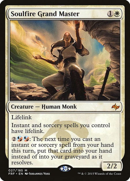 Soulfire Grand Master - Fate Reforged Magic: The Gathering trading card