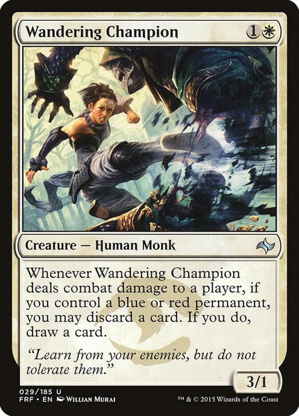 Wandering Champion trading card from Fate Reforged Wandering Champion - Fate Reforged Magic: The Gathering trading card