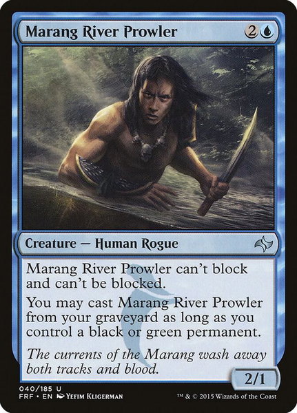 Marang River Prowler trading card from Fate Reforged Marang River Prowler - Fate Reforged Magic: The Gathering trading card