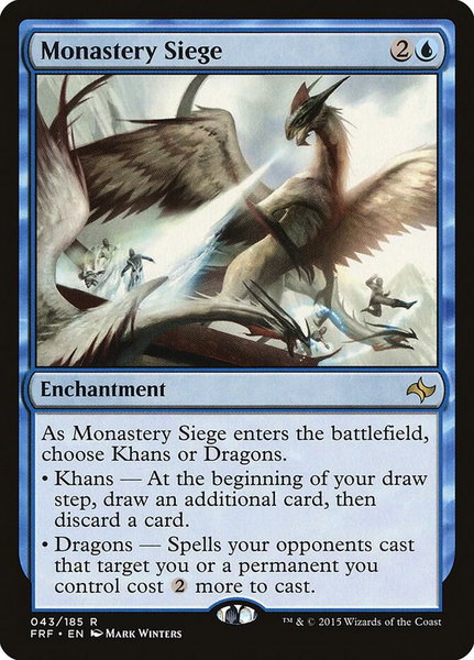 Monastery Siege trading card from Fate Reforged Monastery Siege - Fate Reforged Magic: The Gathering trading card