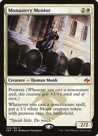 Monastery Mentor - Fate Reforged (FRF) #20 - Mythic Magic: The Gathering Trading Card