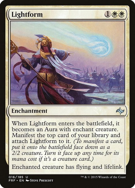 Lightform trading card from Fate Reforged Lightform - Fate Reforged Magic: The Gathering trading card