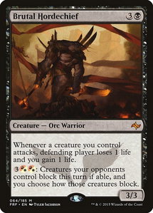 Brutal Hordechief - Fate Reforged (FRF) #64 - Mythic Rare Magic: The Gathering Trading Card