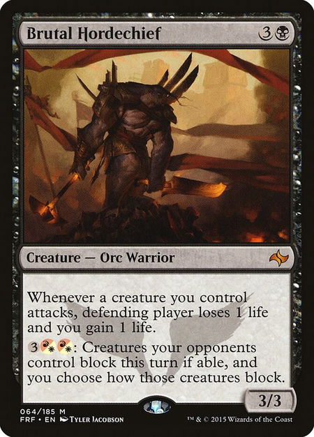 Brutal Hordechief - Fate Reforged Magic: The Gathering trading card