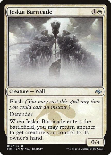 Jeskai Barricade - Fate Reforged Magic: The Gathering trading card