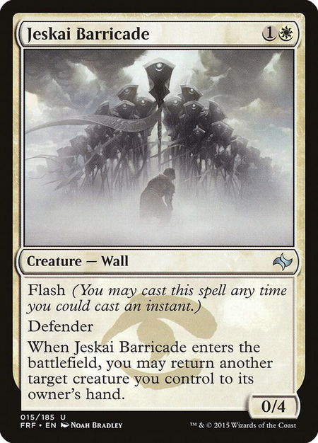 Jeskai Barricade - Fate Reforged Magic: The Gathering trading card