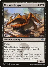 Noxious Dragon - Fate Reforged (FRF) #77 - Uncommon Magic: The Gathering Trading Card