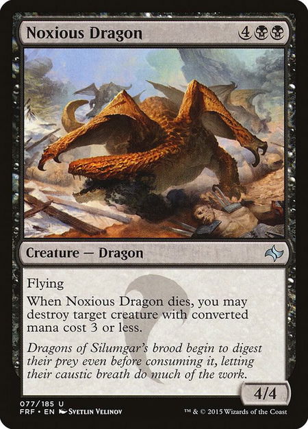 Noxious Dragon - Fate Reforged Magic: The Gathering trading card