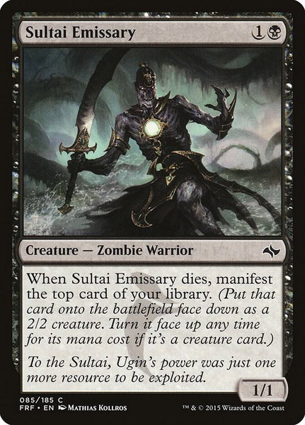 Sultai Emissary trading card from Fate Reforged Sultai Emissary - Fate Reforged Magic: The Gathering trading card