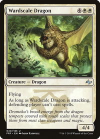 Wardscale Dragon - Fate Reforged (FRF) #30 - Uncommon Magic: The Gathering Trading Card