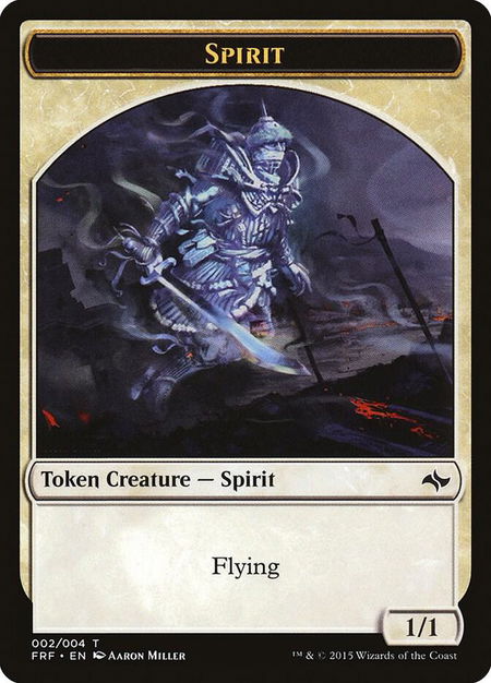 Spirit Token - Fate Reforged Magic: The Gathering trading card