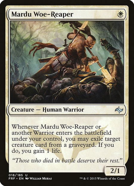 Mardu Woe-Reaper - Fate Reforged Magic: The Gathering trading card