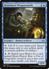 Renowned Weaponsmith - Fate Reforged (FRF) #48 - Uncommon Magic: The Gathering Trading Card