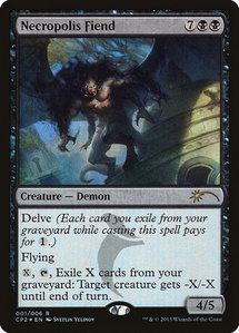 Necropolis Fiend - Unique and Miscellaneous Promos (UMP) #1 - Rare Magic: The Gathering Trading Card