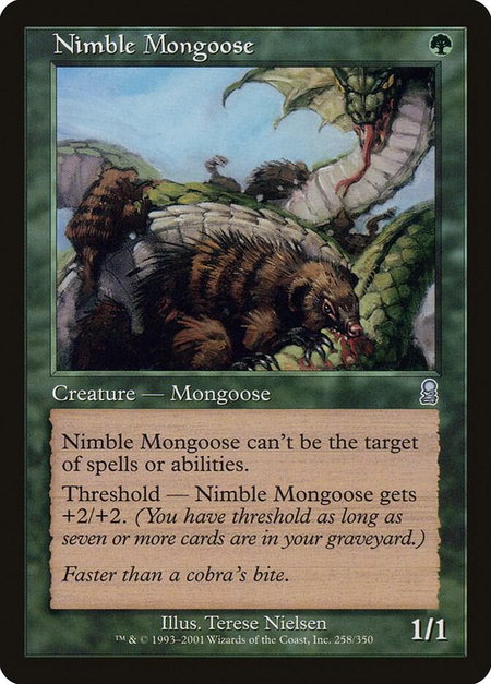 Nimble Mongoose - Odyssey Magic: The Gathering trading card