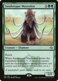 Sandsteppe Mastodon - Launch Party & Release Event Promos (LARP) #137 - Promo Magic: The Gathering Trading Card
