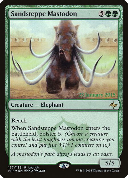 Sandsteppe Mastodon - Launch Party & Release Event Promos Magic: The Gathering trading card
