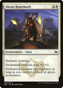 Abzan Runemark - Fate Reforged (FRF) #3 - Common Magic: The Gathering Trading Card